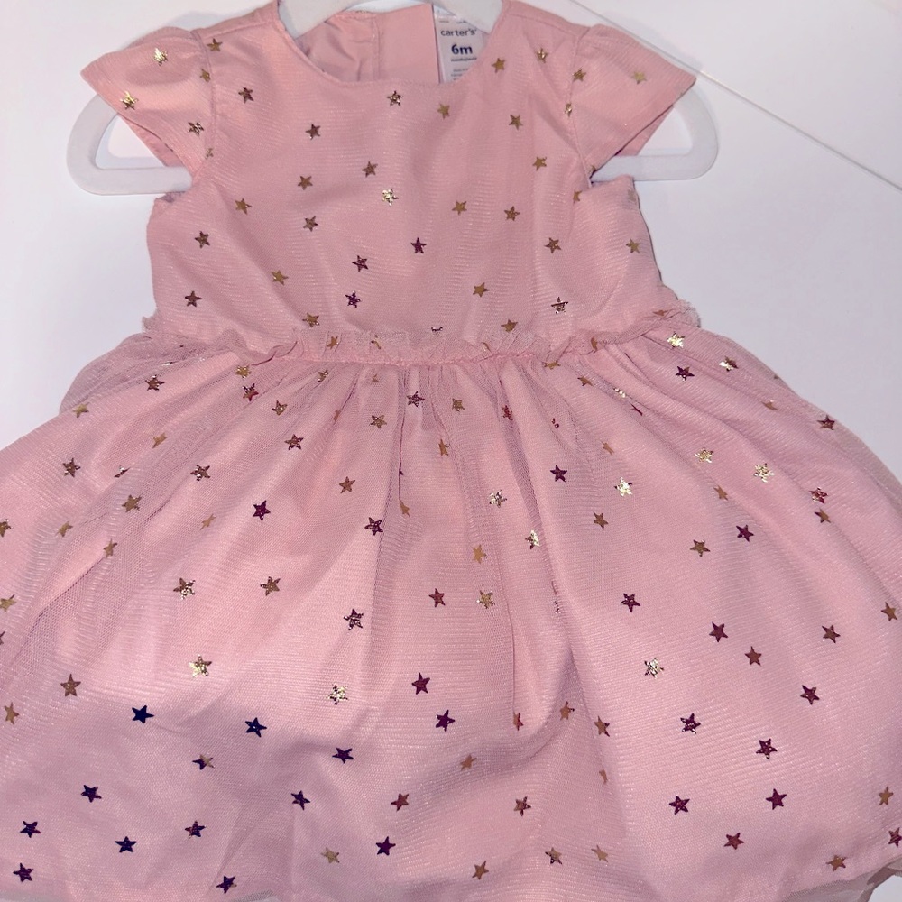 Carter’s Pink star dress/ Size 6mo